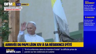 Arrivée du pape Léon XIV à sa résidence d'été de Castel Gandolfo