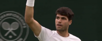 Alcaraz assomme Rublev après un point inouï