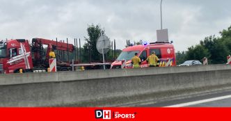 Gros embarras de circulation à Tournai après une perte de chargement sur l'A8