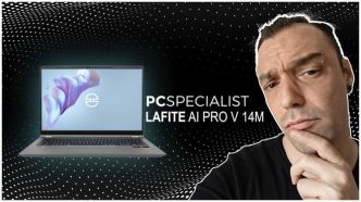 PCSpecialist Lafite AI Pro V 14M : un petit laptop pour de la bureautique