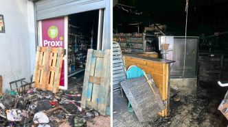 Un incendie a ravagé le commerce Proxi du Tévelave