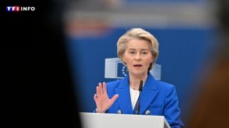 "Bon échange" entre von der Leyen et Trump sur les droits de douane, alors que l'échéance approche à grand pas | TF1 INFO