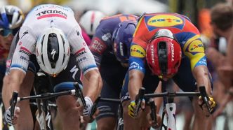 Un photo finish et de violentes chutes lors de la 3e étape