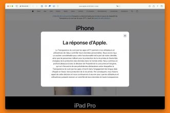 Transparence du suivi publicitaire : Apple affiche sa condamnation en France, mais maintient sa position