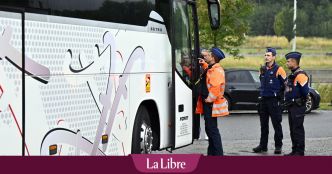 Un contrôle contre la migration irrégulière mené sur une aire d'autoroute près de Mons