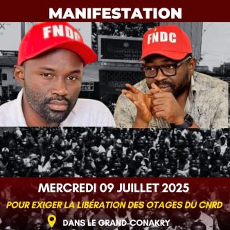 Affaire Billo et Foniké : Le FNDC appelle à une manifestation le mercredi 9 juillet à Conakry