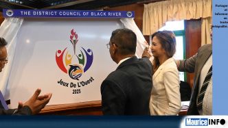 Deven Nagalingum dévoile le logo de la 3e édition des Jeux de l'Ouest