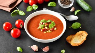 Le soupe froide tendance de l'été : un gaspascho de tomates cerises prêt en 15 minutes