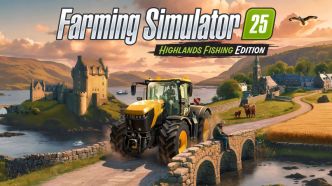 Farming Simulator 25 part à la pêche dans le DLC Highlands Fishing