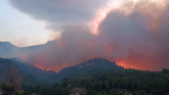 Incendie en Catalogne : près de 3 000 hectares de forêt brûlés, 18 000 personnes confinées, routes coupées... Les pompiers toujours en lutte contre le feu
