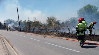 Un feu de végétation parcourt 7 hectares à Lançon-Provence, dans le secteur des Baïsses
