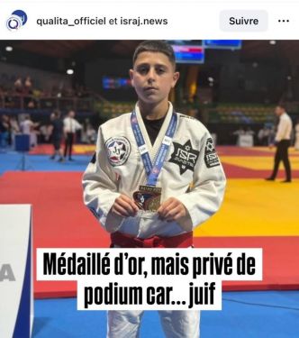 Valérie Saul: Daniel Boaron, Grand Prix de Jiu-Jitsu, interdit de podium car juifJitsu