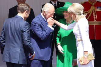 A Windsor, accueil chaleureux du roi Charles pour la visite d'Etat de Macron