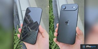 Un aperçu du modèle iPhone 17 Air en noir : une élégance ultra-fine