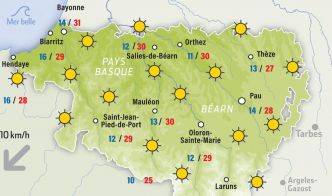 Prévisions météo de ce mercredi 9 juillet à Pau et dans les Pyrénées-Atlantiques : du soleil et près de 30°C