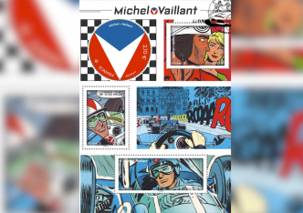 Un timbre pour Michel Vaillant, pilote du 9e art