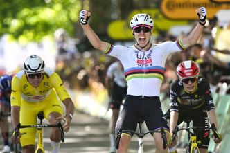 Tour de France: à Rouen, Pogacar atteint le mur du cent