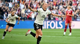 Euro F : l'Allemagne renverse le Danemark et a un pied et demi en quarts de finale