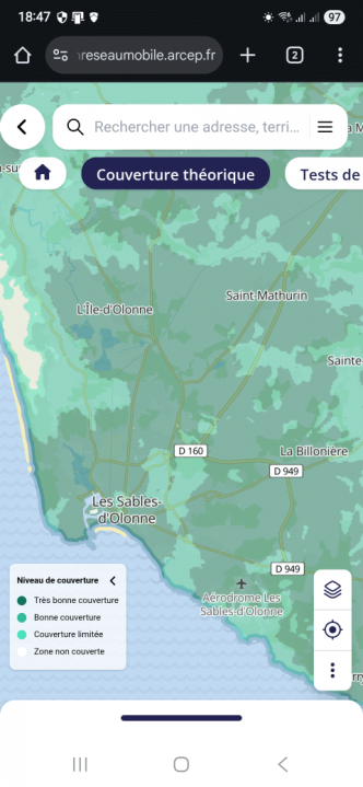 Nouvelle version  de l’outil cartographique de l’Arcep