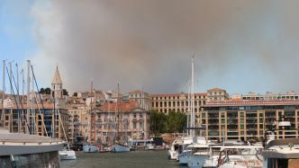 Incendie à Marseille : "Guérilla urbaine", "progression fulgurante", "oiseaux en flammes"... Bruno Retailleau se rend sur place pour mesurer l'ampleur du désastre