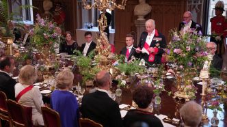 Invité par le roi Charles III, le couple Macron profite d'un banquet fastueux au château de Windsor