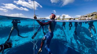 Le Marseillais Arnaud Jerald bat pour la 10e fois le record du monde d'apnée en bi-palmes