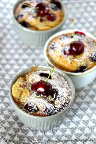 Mini clafoutis aux cerises Burlat