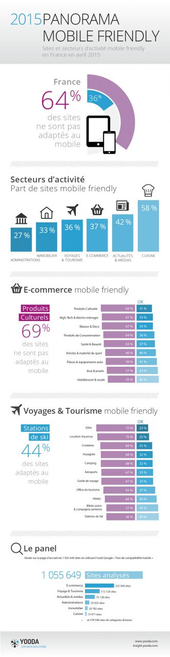 [Infographie] La compatibilité mobile des sites français | Web Marketing & E-commerce