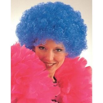 Perruque Pop Bleue, perruque de clown sur baiskadreams.com