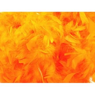 BOA ORANGE EN PLUMES Boa en Plumes Orange Carnaval Halloween Décoration