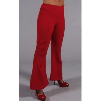 Déguisement pantalon hippie rouge femme luxe - Baiskadreams.com