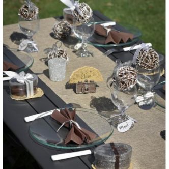 Chemin de table polylin naturel 5 M - Baiskadreams.com