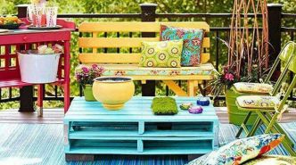 Peindre de vieux meubles pour décorer l’extérieur!
