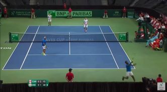 Le coup de dingue de Rohan Bopanna (Coupe Davis 2017)