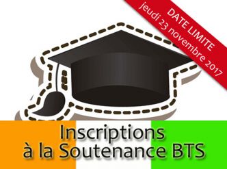 Soutenance BTS 2017 Côte d'Ivoire : session décembre, comment s'inscrire ?