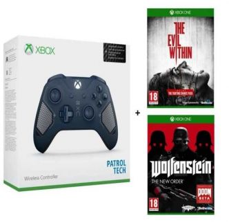 Cdiscount : Manette Xbox Ed Patrol Tech + Wolfenstein The New Order + Evil Within à 49,99€