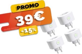 Le lot de 4 prises connectées wifi Compatibles Assistants Vocaux en #PROMO pour seulement 39€ (-15%)!