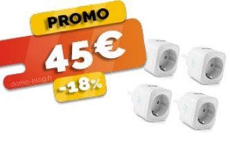 Le lot de 4 prises connectées wifi Compatibles Domotique et Assistants Vocaux en #PROMO pour seulement 45€ (-18%)!
