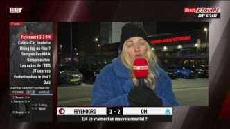 Foot - C4 - L'OM battu d'une courte tête par le Feyenoord en demi-finales aller de la Ligue Europa Conférence