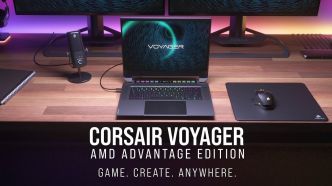 Corsair dévoile son premier laptop dédié au jeu et au streaming