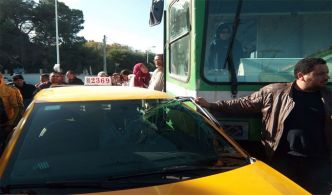 Tunisie : Un client en fuite cause une collision entre un taxi et un métro