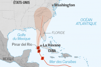 L'ouragan Ian, classé en catégorie 3, a touché terre à Cuba, avant de se diriger vers la Floride