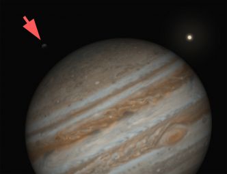 A observer : Callisto joue avec l'ombre de Jupiter le 30 septembre