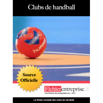 Fichier email clubs de handball
