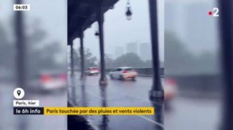 Météo : Paris et l'Ile de France n'ont  pas été épargnés par les orages alors que certaines stations de métro ont été inondées, le trafic des trains perturbé et le certaines routes [...]
