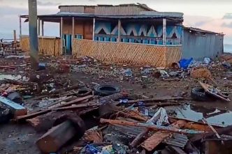 Comores : plusieurs cases de bord de mer victimes de la marée d'équinoxe