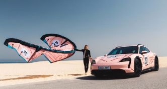 Porsche s'associe à Duotone pour un kite-surf "Pink Pig"