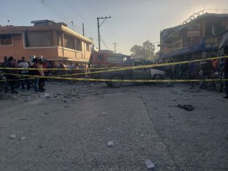 Haïti-Criminalité : Une partie de la route nationale # 2 bloquée à cause d'opérations policières contre des membres d'un gang