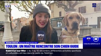 Toulon: un maître rencontre son chien guide
