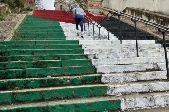 Conflit israélo-palestinien. A Nantes, un escalier repeint aux couleurs de la Palestine inquiète certains élus